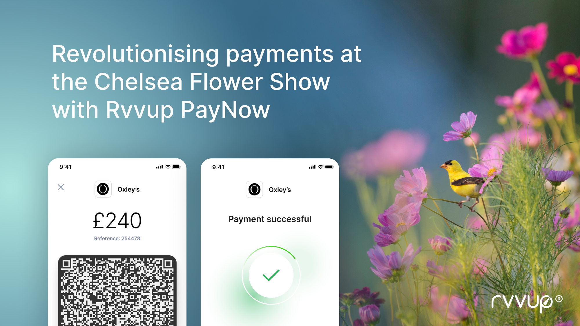 Revolutionising payments at the Chelsea Flower Show with Rvvup PayNow